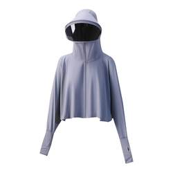 ເຄື່ອງນຸ່ງປ້ອງກັນແສງແດດສໍາລັບແມ່ຍິງປ້ອງກັນ UV 2024 ລະດູຮ້ອນໃຫມ່ ice silk mask shirt shirts sun protection clothes thin breathable fashion jacket