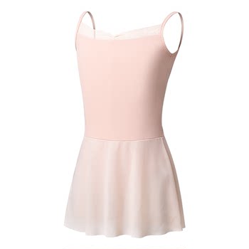 Zhongaiwuyuan Ballet Children's Camisole Dance Costume Girls' One-Piece Mesh Practice Gymnastics Suit Competition Practice Suit