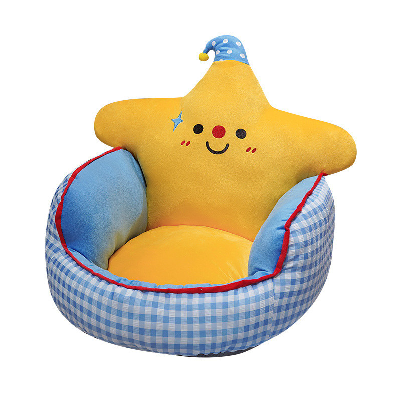 Cartoon children reading futon cushion