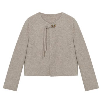 Oriental Selection New Chinese Style Dujiang Cloud Coat Women's Sheep Wool Short Woolen Jacket Early Autumn Outfit Autumn Clothing