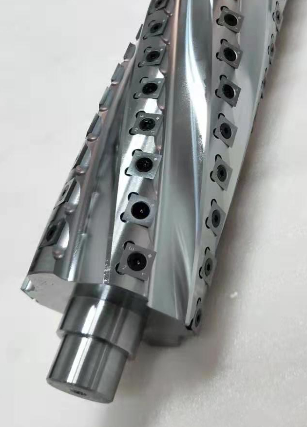 Woodworking drop-type spiral knife shaft flat planing press planing double face planing modified Ma's new robust worker Pineapple Knife-Taobao