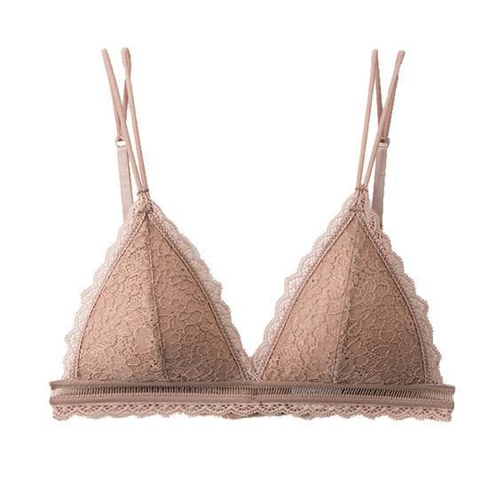 
[79 yuan special clearance] Foley girl French underwear women's thin triangle cup sexy bra without steel rings