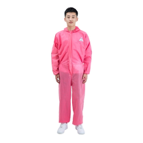 One-piece isolation dust-proof clothing hooded breathable breeding anti-odor protective clothing disposable spray-painted full-body clothing overalls