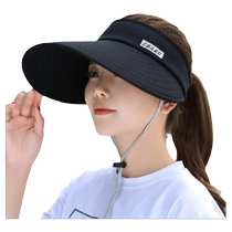 2024 New Hat Womens Sun Hat Summer Big-Brim Cycling Hard-Brim Beach Sun Hat Sun Protection Foldable Cool Hat