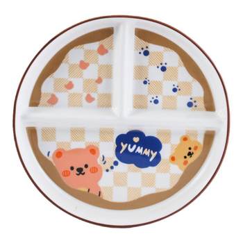 Cute bear with ceramic round cartoon