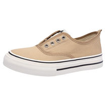 Pull back womens shoes canvas shoes womens 2024 new popular summer breathable one-legged casual thick-soled shoes womens models