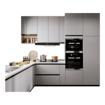 好莱客2024新款厨房整体厨柜定制烤漆橱柜门防潮耐污石英石台面