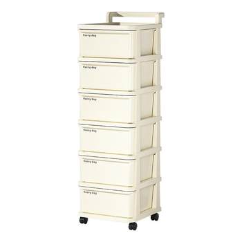 Trolley snacks storage rack baby supplies storage cabinet