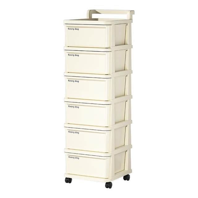 Trolley snacks storage rack baby supplies storage cabinet