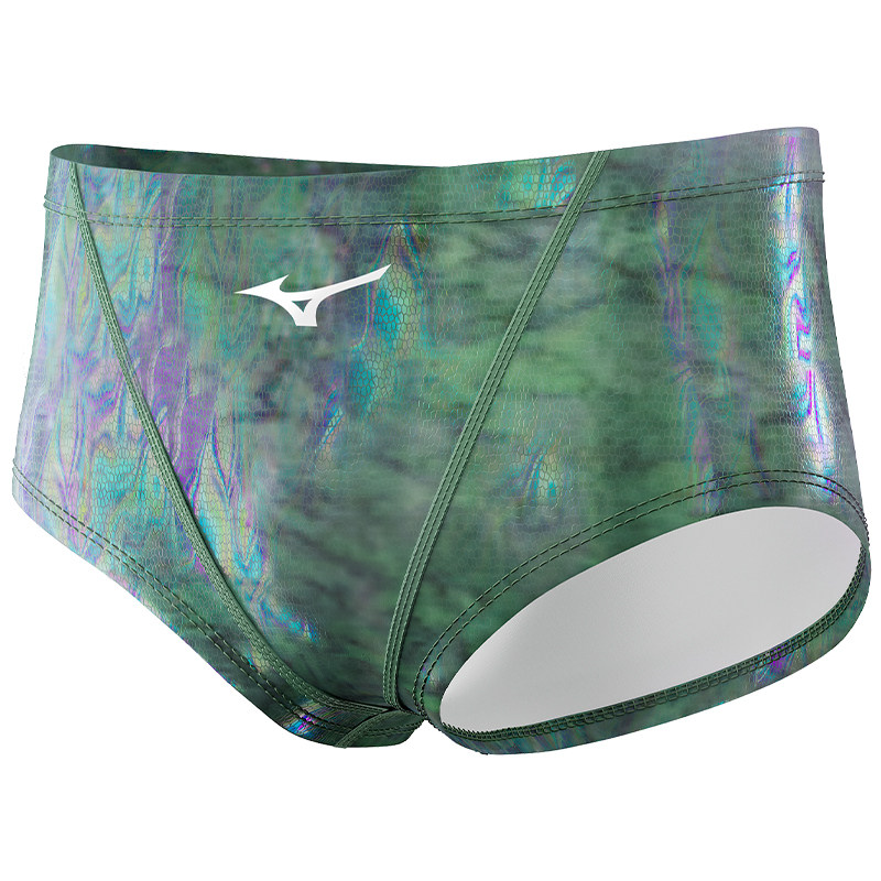 Mizuno green python briefs swimsuit small boxer swimsuit for men