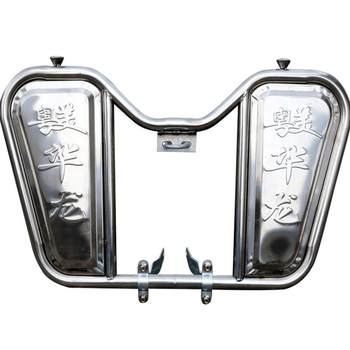 Thickened riding style stainless steel motorcycle bumper with bucket