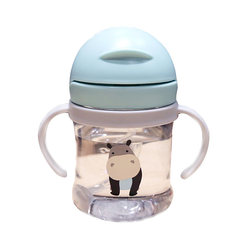 Children's drinking cup, baby sippy cup, anti-choking baby handle, water bottle, anti-fall kettle, out-and-out learning drinking cup