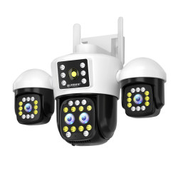 Camera with 360-Degree Coverage, Wireless, Home Use, Remote Mobile Phone Access, 4g, High-Definition, Outdoor Three-Screen Monitor Camera