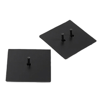 Zhewei black matte metal ultra-thin retro socket 86 panel minimalist style borderless switch household single switch