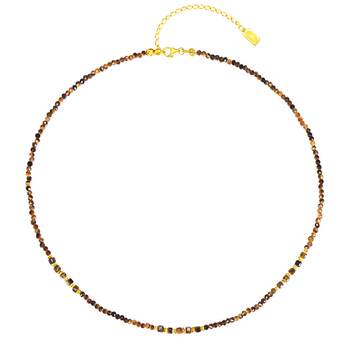 Chow Tai Sang Dc Coffee Bean Necklace Niche Design High-End Vintage Plain Chain Clavicle Chain 520 Gift for Girlfriend