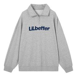 Lilbetter half-zip sweatshirt men's spring and autumn clothes men's American retro tops trendy couple coats