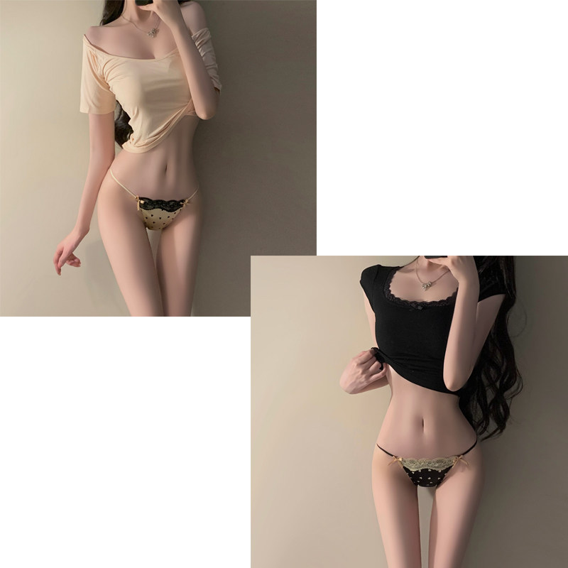 Pure and Delicate Lace Panties for Women - Sexy, Comfortable, Low-Rise, Thin Straps, French Sweet Triangle Style - 2026 Summer New Arrival