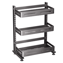 Kabe Acier inoxydable Kitchen Kitchen Seasonings Condiment Shelve shelf Multifunction multicouche comptoir contenant loutil