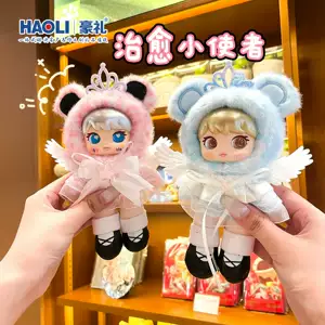 ตุ๊กตาผ้าพลัชใบหน้าไวนิล นางฟ้าในฝันสุดหรู จี้ห้อยพวงกุญแจ ของประดับกระเป๋า ของขวัญวันเกิดสำหรับเด็กผู้หญิง