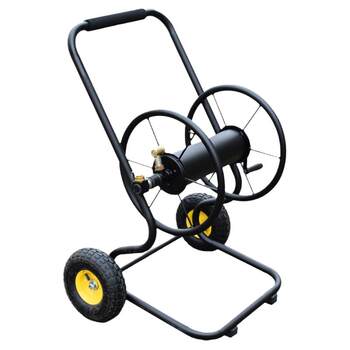 Watering truck push storage coiler water pipe storage rack