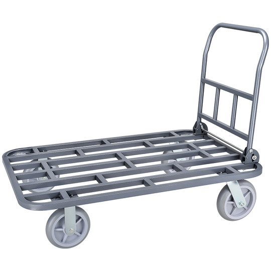 Extended silent cargo trolley steel flatbed truck