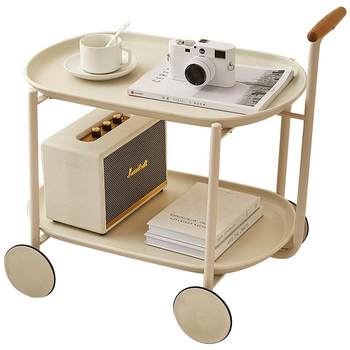 Creamy cart storage rack