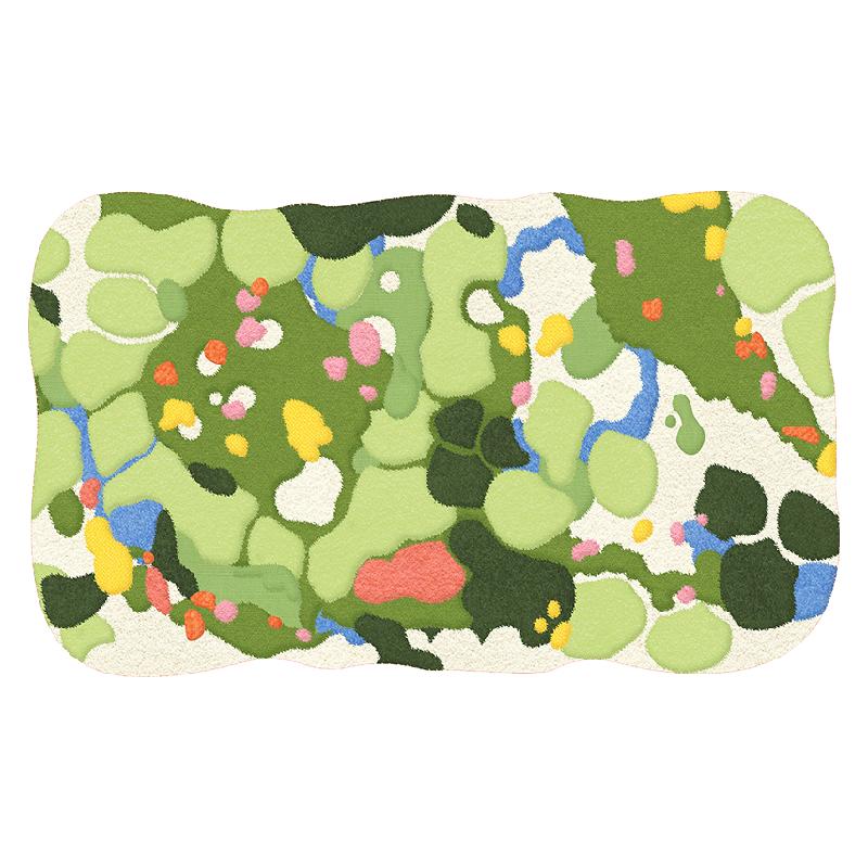Green moss carpet bedroom bedside blanket hot sale 10,000