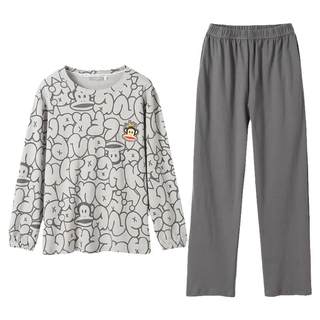 大嘴猴居家服睡衣男全棉长袖长裤2024秋季纯棉男士家居服两件套