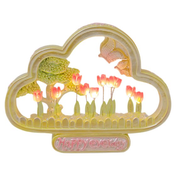 Creative Cartoon Tulip Night Light Birthday Gift for Women