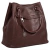 Hahong first-layer cowhide classic large-capacity armpit bag bucket bag new retro commuter tote bag lazy and relaxed