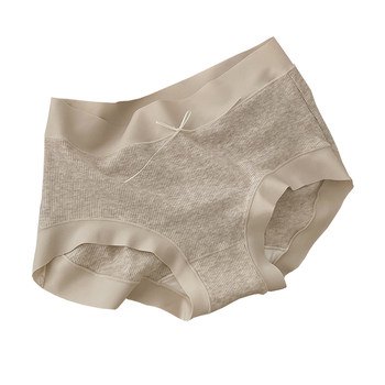 Autumn and winter treasure underwear! brushed warm velvet women's underwear, mid-waist cotton section, antibacterial, comfortable, no pp, high appearance