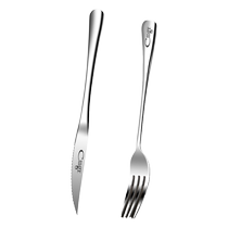牛排刀叉西餐餐具套装家用刀叉勺三件套法式高端切牛扒专用刀1789