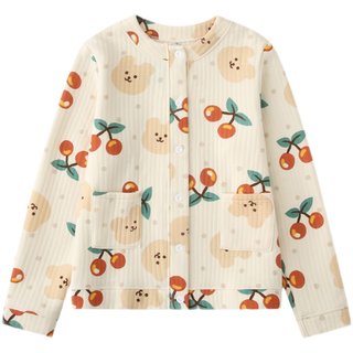 睡衣女秋春秋款纯棉空气层开衫休闲外套居家服外穿全棉家居服上衣