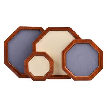 Jewelry ring necklace jewelry display dish stand earring bracelet watch wood grain pallet cultural storage display