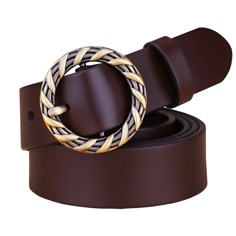 Korean style casual all-match leather belt for women 2025 new style