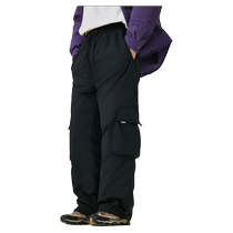 XAKA outdoor mountaineering workwear windproof down pants mens winter 2024 new outer wear large pocket warm ski pants