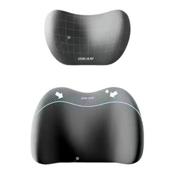 Car headrest and lumbar support for all seasons with cloud-like memory foam core