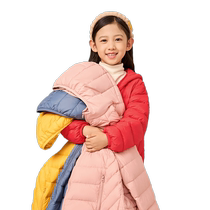 Veste en duvet de canard pour enfants pour filles et garçons courte couleur unie à capuche légère hiver 2023