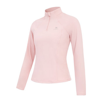 Camel fitness t-shirt women's autumn and winter stand-up collar yoga top warm and velvet fitness wear casual sports long-sleeved shirt