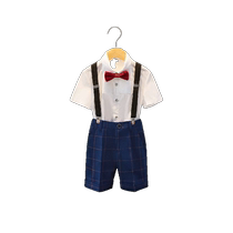 Boys dress childrens suit flower girl British host piano performance suit summer suit