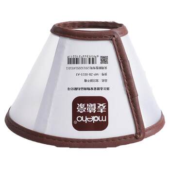 Elizabethan circle large dog golden retriever hooded dog