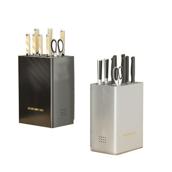 304 stainless steel kitchen knife holder anti-rust and anti-bacterial