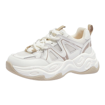 Camel Outdoor Shoes Womens Shoes Jogging Shoes 2024 Summer New Fashion Versatile Thick Soled Dad Shoes White Shoes Running Sports