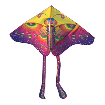 2024 new kite black side butterfly long tail kite children adult microwind easy to fly outdoor park sports kite