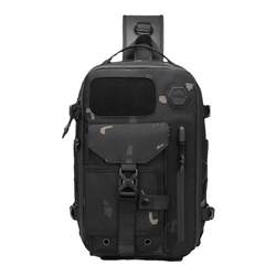 ຖົງກາງແຈ້ງ multifunctional crossbody bag men's tactical chest bag sport water-repellent functional multi-pocket casual fashion bag