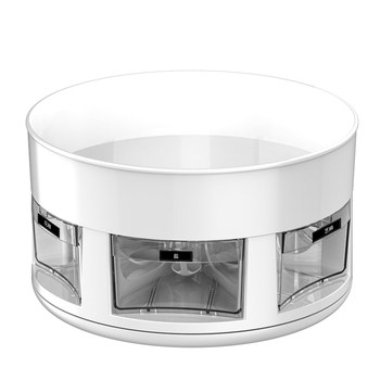 Aikejie kitchen rotary seasoning box storage rack