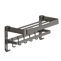 Bathroom towel rack bathroom punch-free storage rack wall-mounted bathroom toilet towel rail bath towel rack 2200