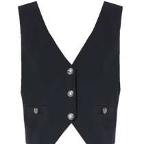 DPLAY2024 autumn old money style suit suit college style navy blue suit jacket shirt vest uniform