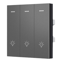 The smart switch has been connected to the Mijia APP and supports the Xiaoai control panel for the whole house dual control voice single zero fire