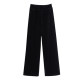 ໂສ້ງຂາກ້ວາງ velvet ສູງ ແອວ elastic ແອວຂະຫນາດໃຫຍ່